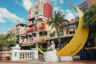 １ロケーションプラン　可愛くおしゃれな街並みアメリカンビレッジ撮影