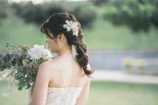 ヘアセットとメイク