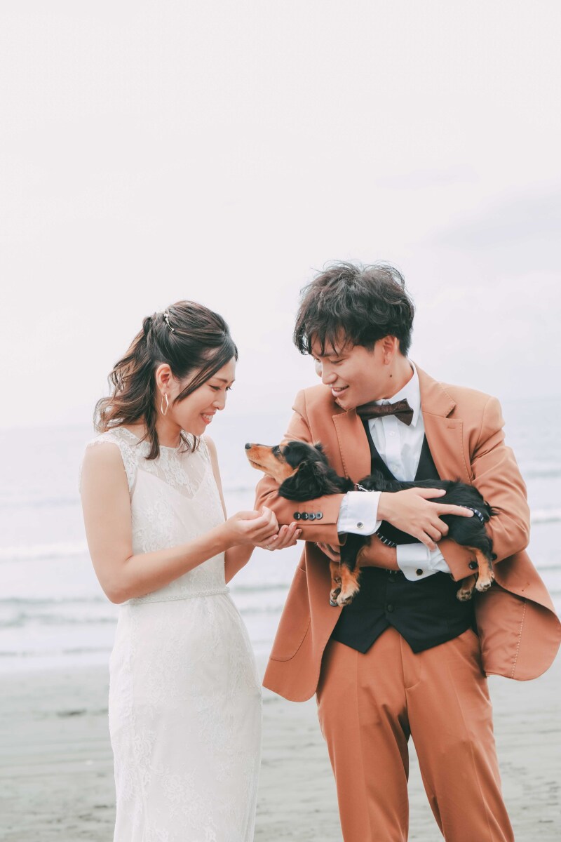 愛犬と一緒に