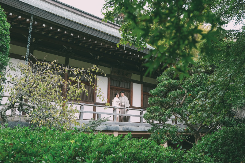 貸切空間で撮影する「竹寺・報国寺」