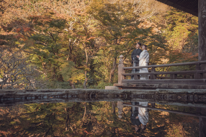 紅葉の季節 秋の妙本寺