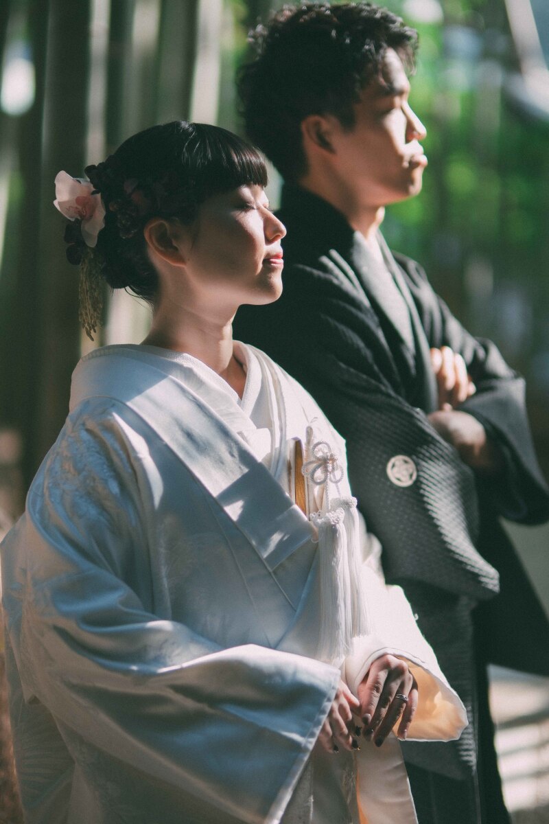 竹林と和装 ~報国寺~