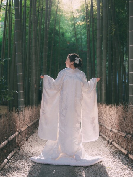 早朝に撮る【報国寺】和装フォト