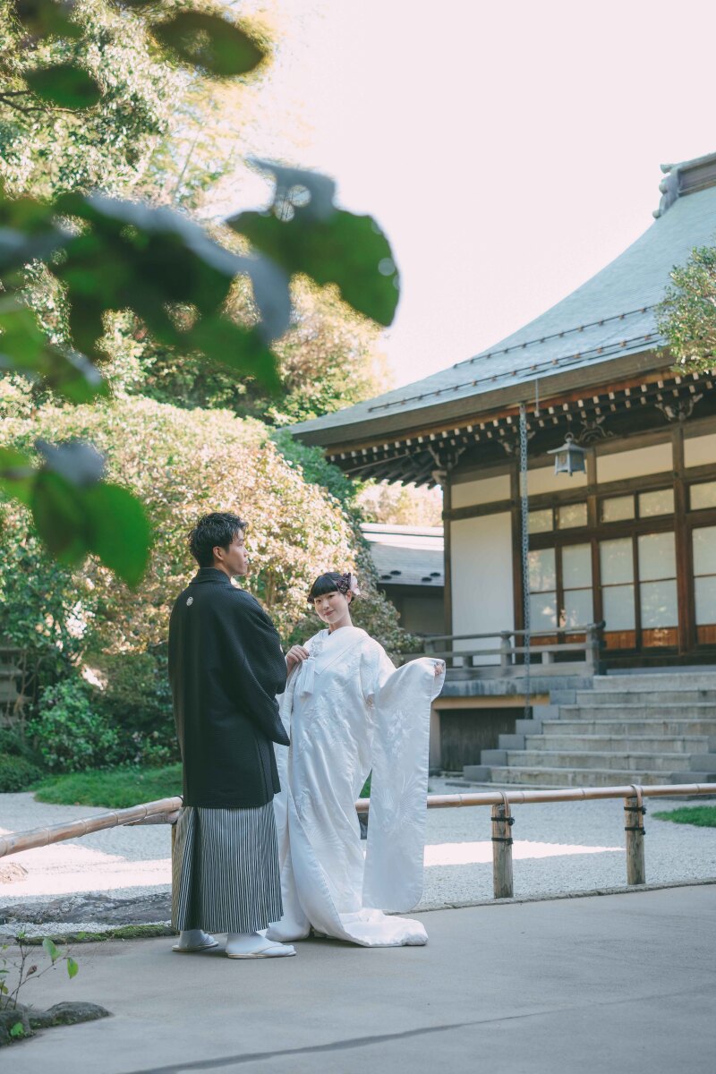 竹林と和装 ~報国寺~