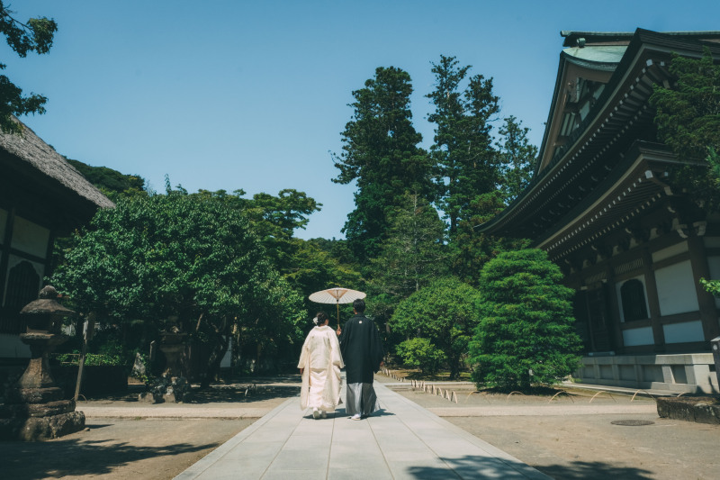 鎌倉・円覚寺のウェディングフォト