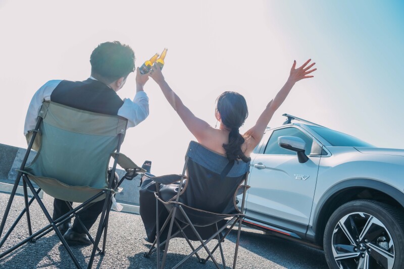 愛車と一緒に