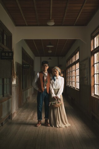 レトロな小学校『丸太の森』で撮るカントリーフォト