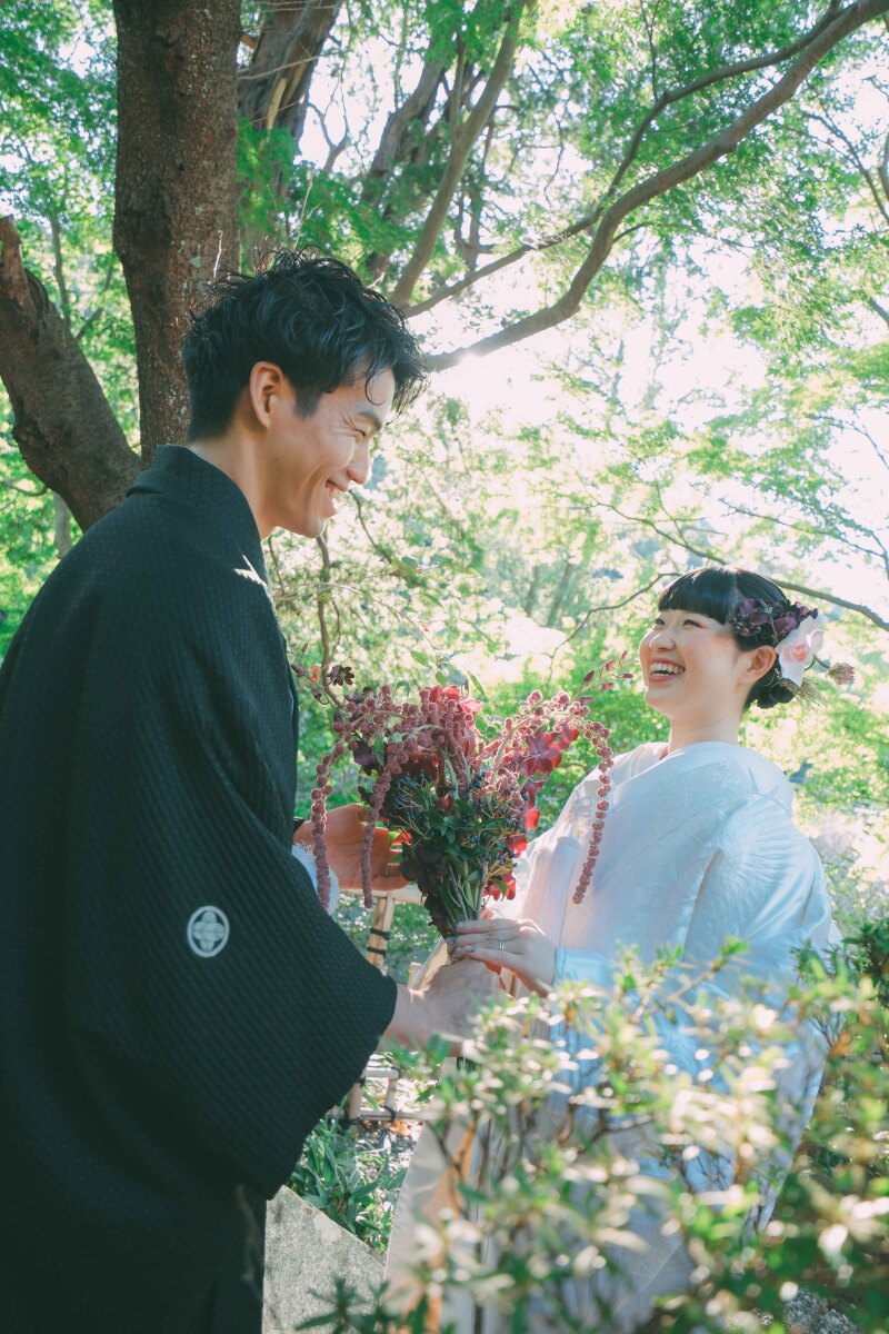 竹林と和装 ~報国寺~
