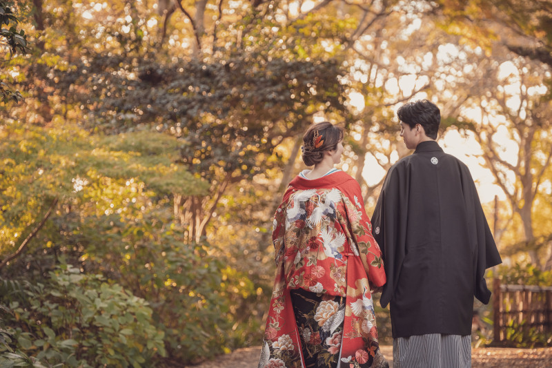 紅葉の季節 秋の妙本寺