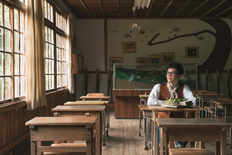 レトロな小学校『丸太の森』で撮るカントリーフォト