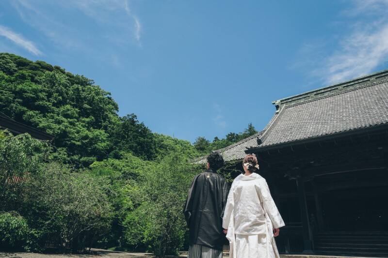 深緑で撮る妙本寺