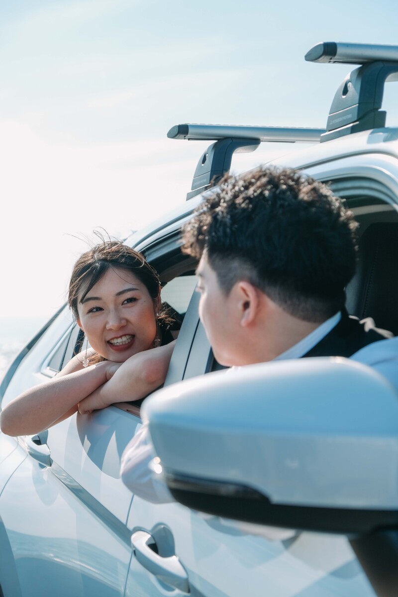 愛車と一緒に