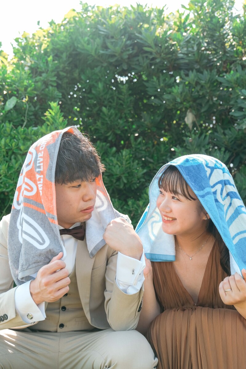 お持ち込みのアイテムを存分に使った、海、丘、街フォトのご紹介♪