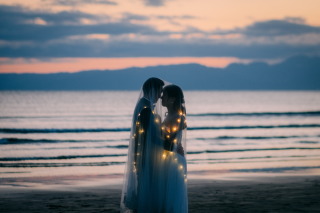 スタジオの目の前にある片瀬西浜海岸で撮れるフォトをご紹介!