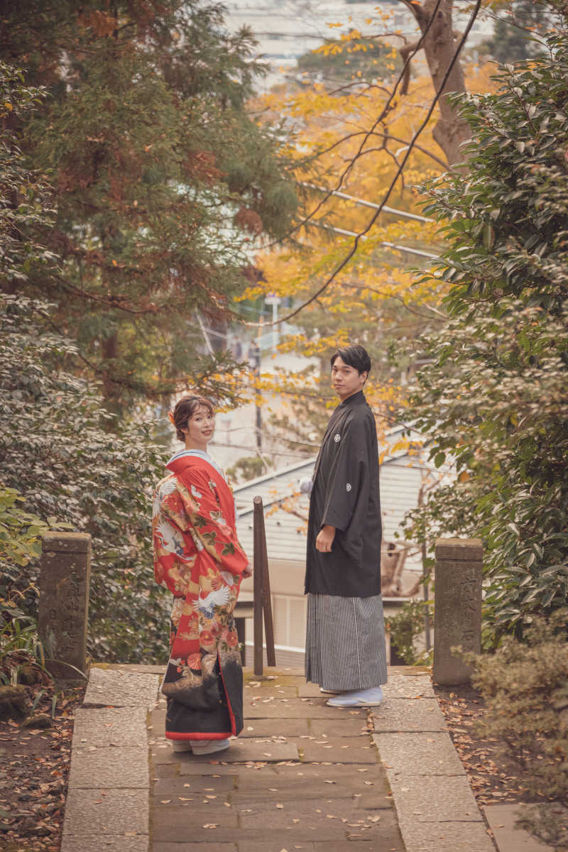 紅葉の季節 秋の妙本寺