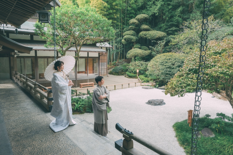 貸切空間で撮影する「竹寺・報国寺」