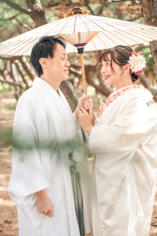 家族3人でのウェディングフォト