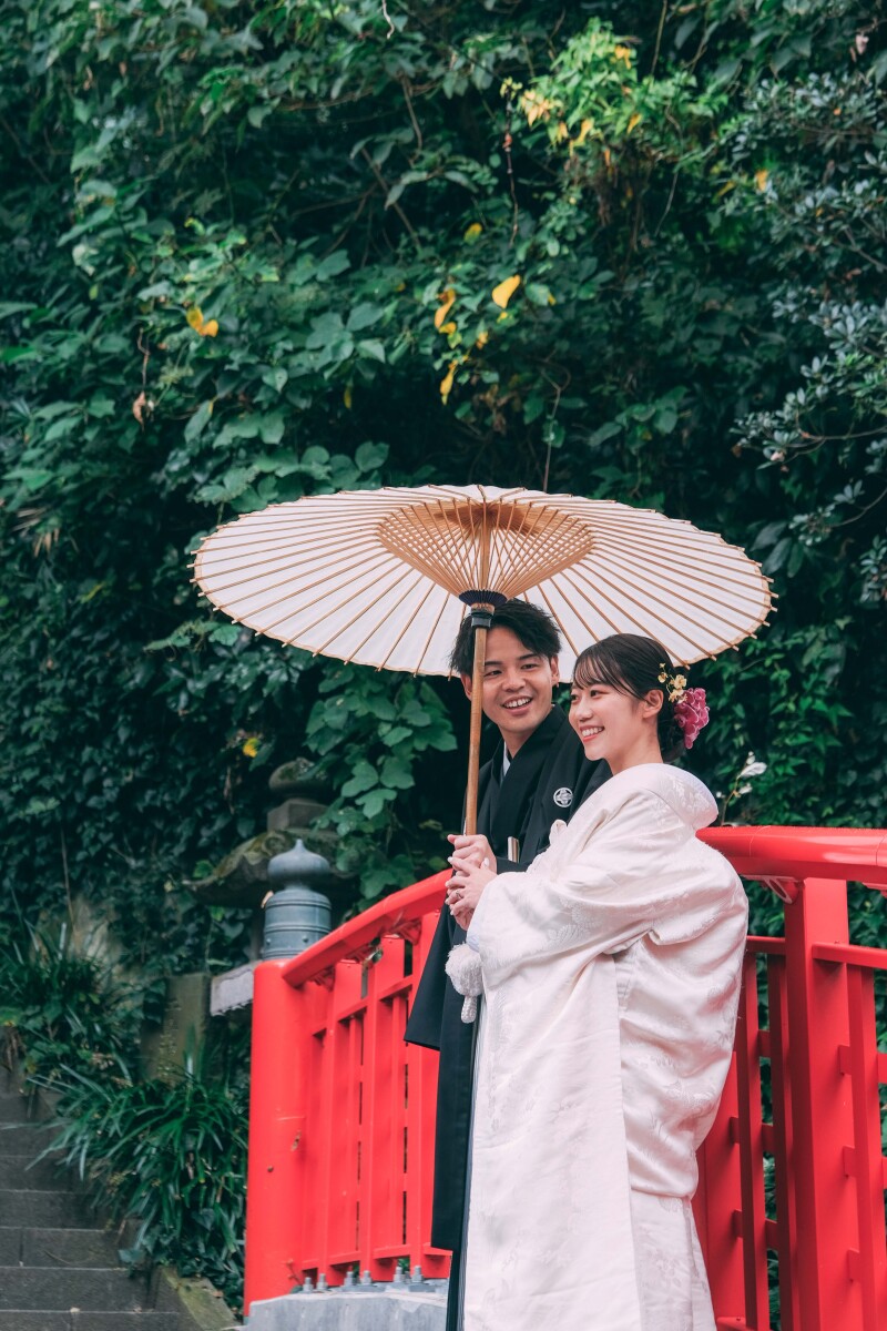江島神社で撮る和装フォト