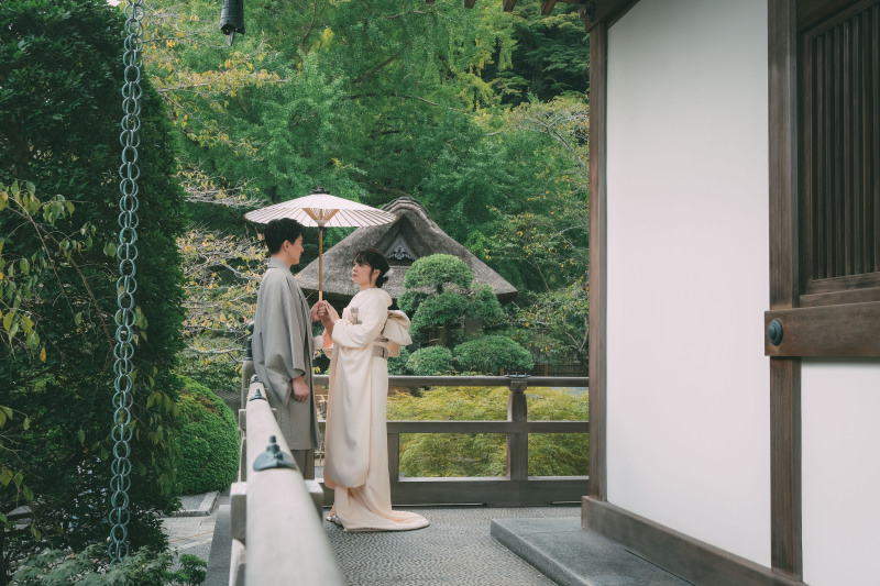貸切空間で撮影する「竹寺・報国寺」