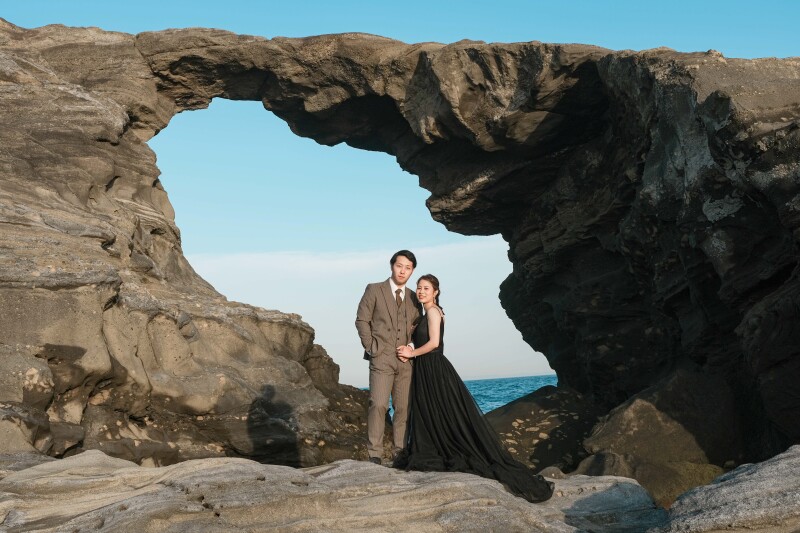 ブラックドレスで撮る城ヶ島フォト