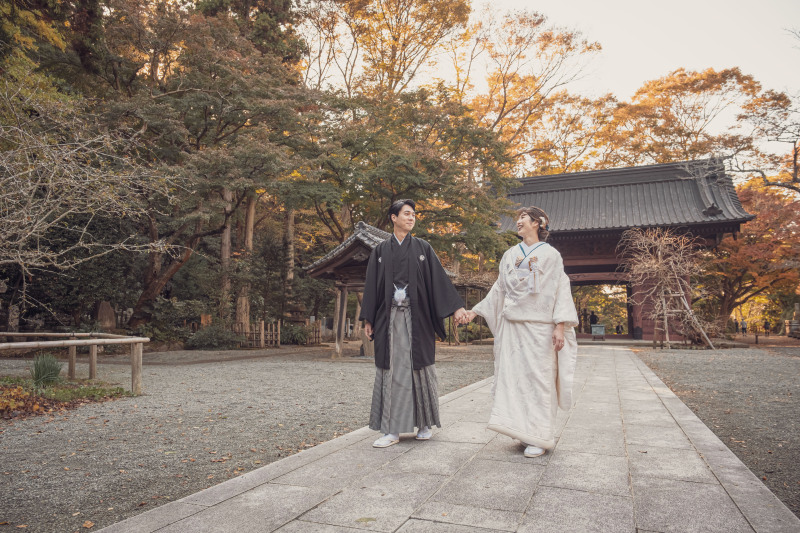 紅葉の季節 秋の妙本寺