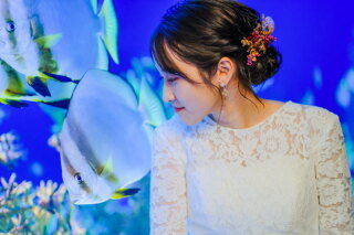 新江ノ島水族館ソロウェディングフォト