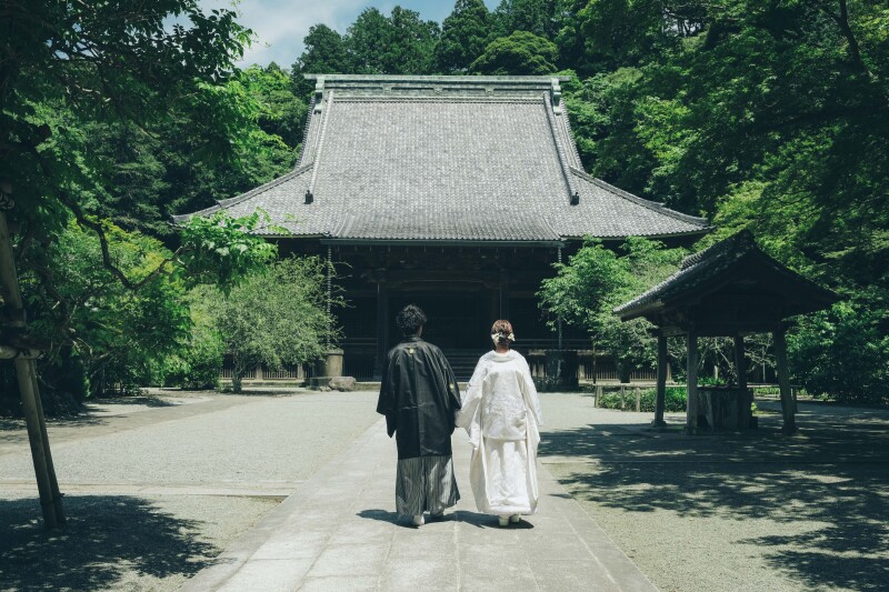 深緑で撮る妙本寺
