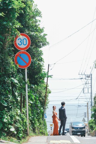 夏の洋装ロケーション