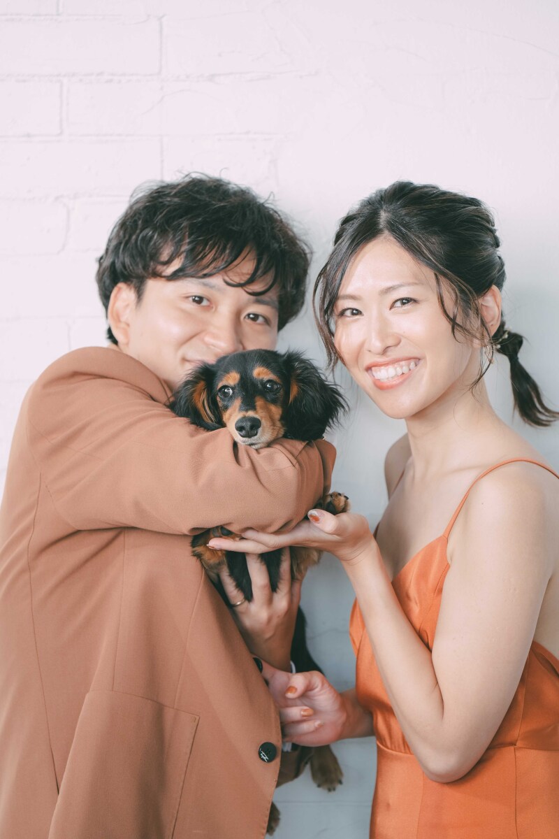 愛犬と一緒に