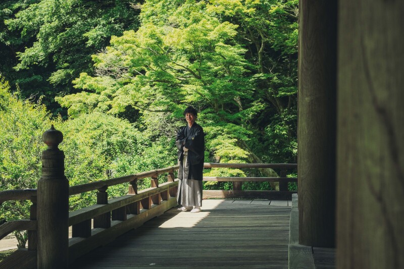 深緑で撮る妙本寺