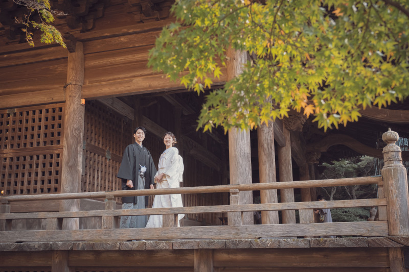 紅葉の季節 秋の妙本寺