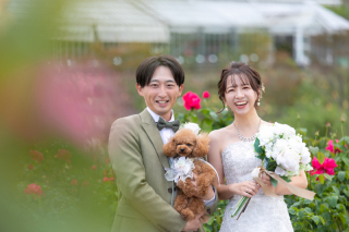 \ペットも大切な家族の一員♪/館内でのワンちゃん&猫ちゃんもご一緒に撮影OK!