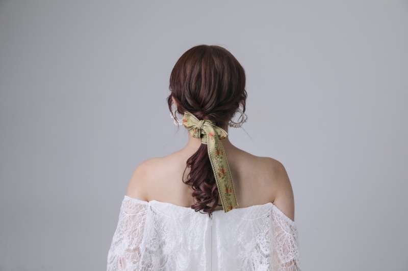 リボンを使ったヘア紹介です!
