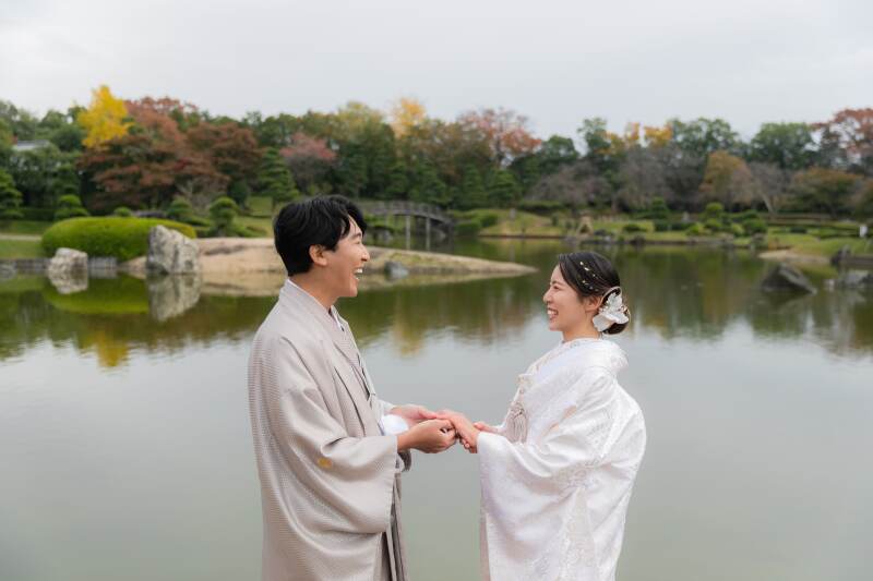 色づき始めた花田苑にで