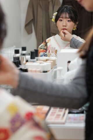 屋内庭園スタジオでの撮影です！