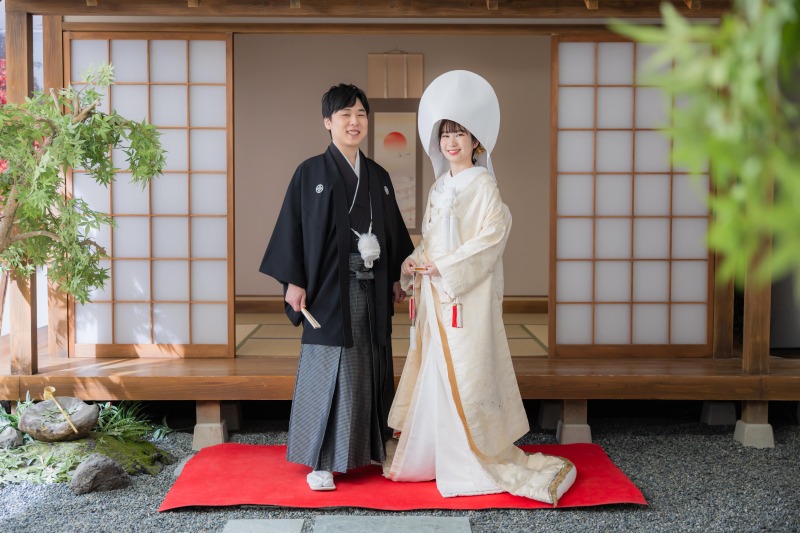 屋内庭園スタジオでの撮影です！