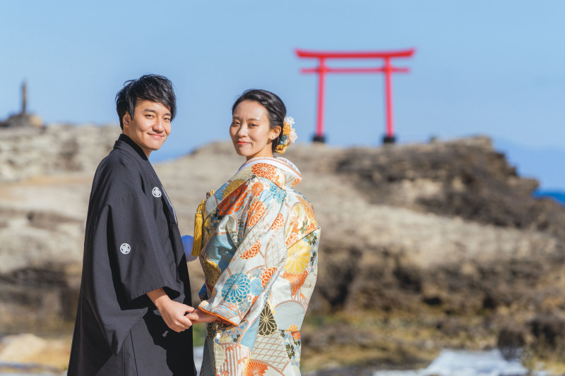 海が見える 白浜神社