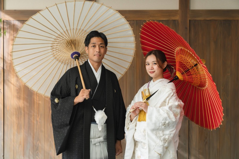 屋内庭園スタジオで雅やかな撮影を。