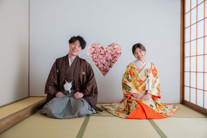 和屋内庭園とハウススタジオで笑顔いっぱいの撮影!