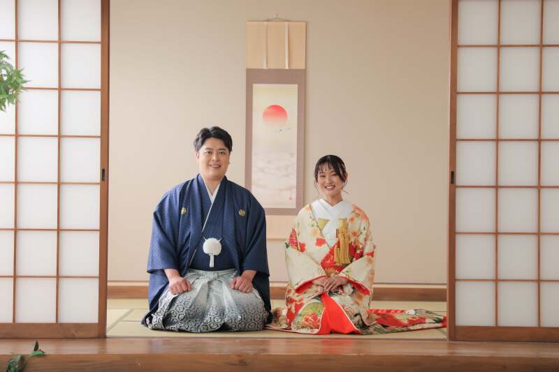 屋内庭園にて撮影