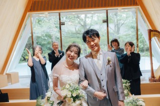 ご家族に見守られてのチャペル撮影