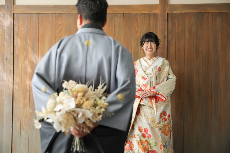 自然なお二人だけの笑顔で