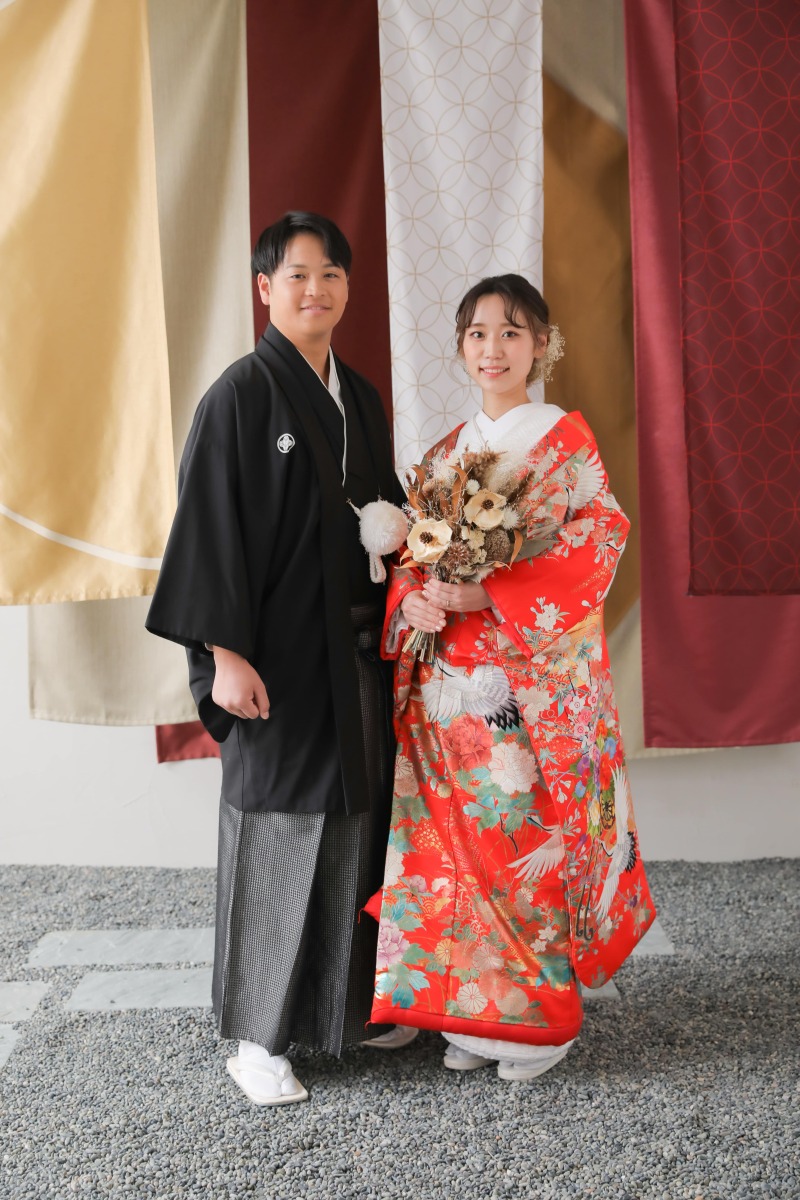 和装で2着