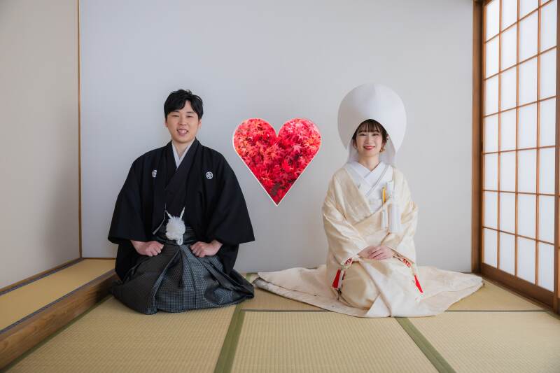 屋内庭園スタジオでの撮影です！