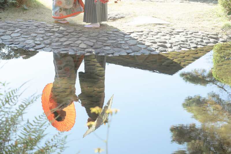 大宮公園でロケーション撮影