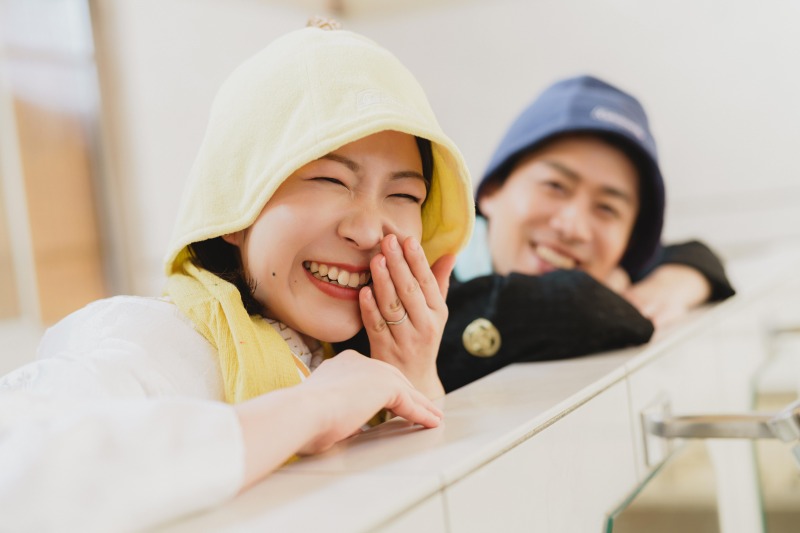 お二人らしさを全面に♨️