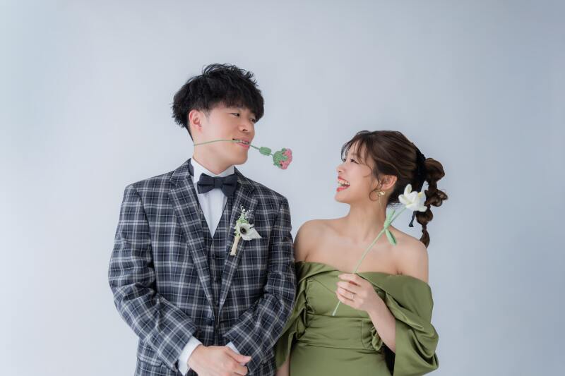 和屋内庭園とハウススタジオで笑顔いっぱいの撮影!