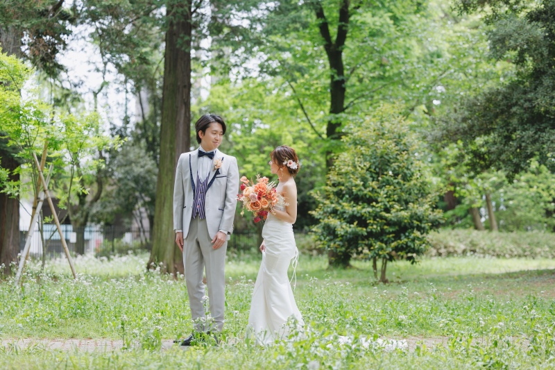 大宮公園で緑の撮影