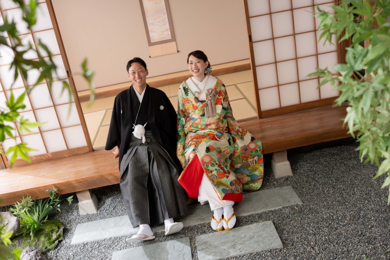 屋内庭園スタジオで楽しく撮影！