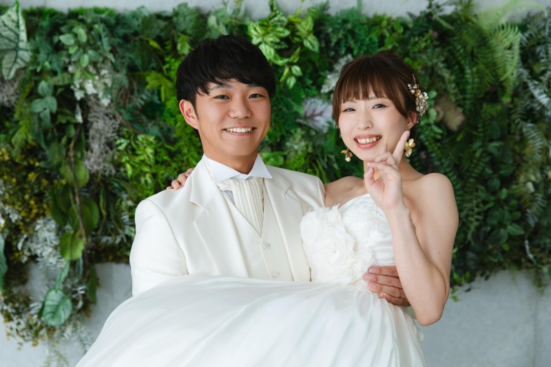 お二人らしく自然な撮影を